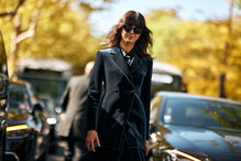Leather blazer Zara