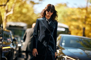 Leather blazer Zara
