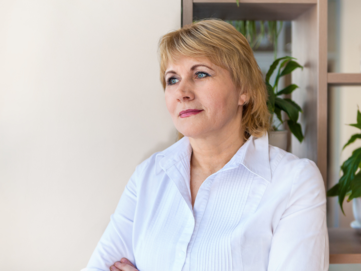 zaniepokojona kobieta