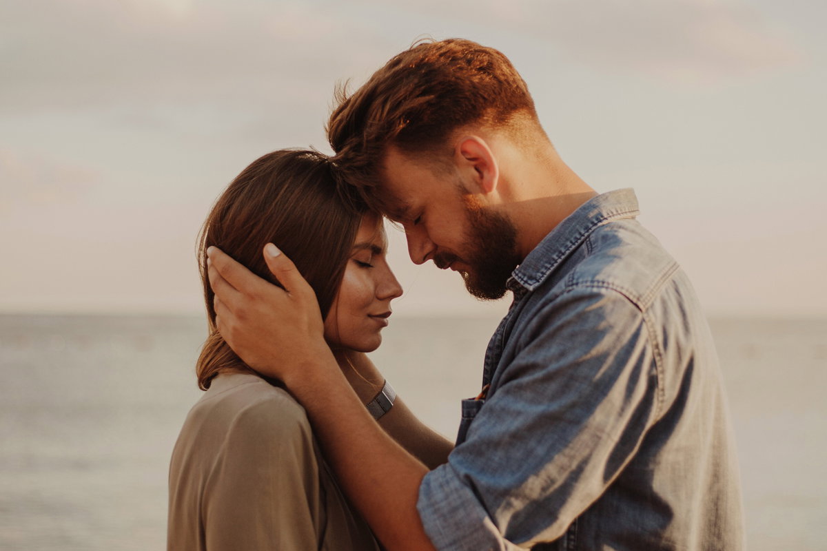 Young millennial couple celebrating Valentine's day
