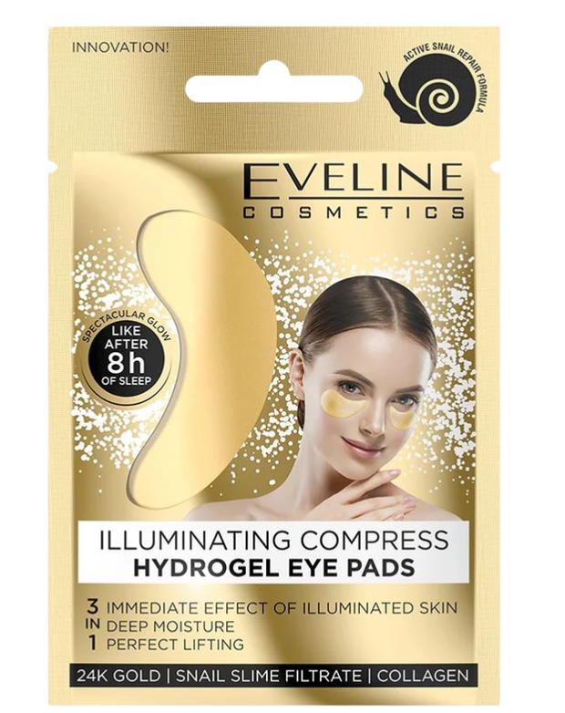 Hydrożelowe płatki pod oczy z kolagenem i śluzem ślimaka Eveline Cosmetics