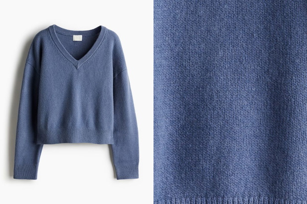 Sweter z dekoltem w serek z H&amp;M