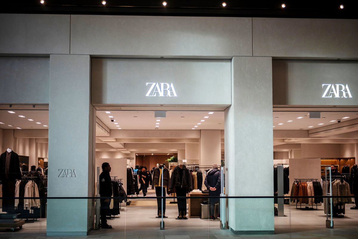 Witryna sklepu Zara