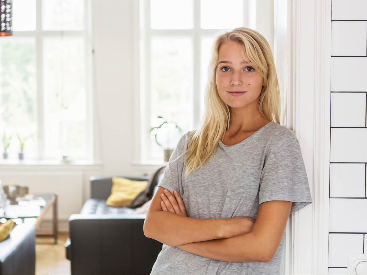 pewna siebie kobieta