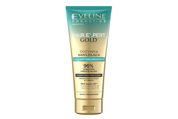 Odżywka do włosów z kwasem hialuronowym Eveline Cosmetics Hair Expert Gold