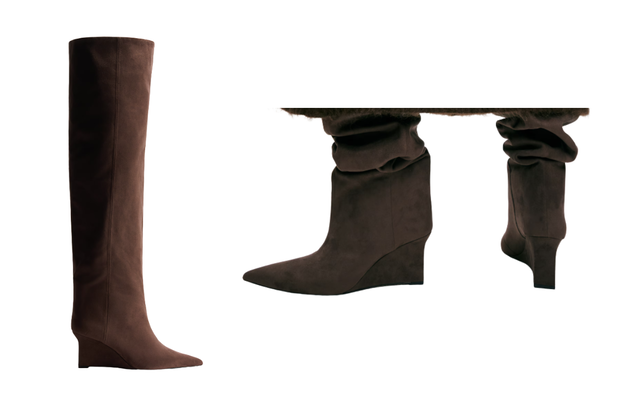 Kozaki w stylu slouchy shoes z H&amp;M