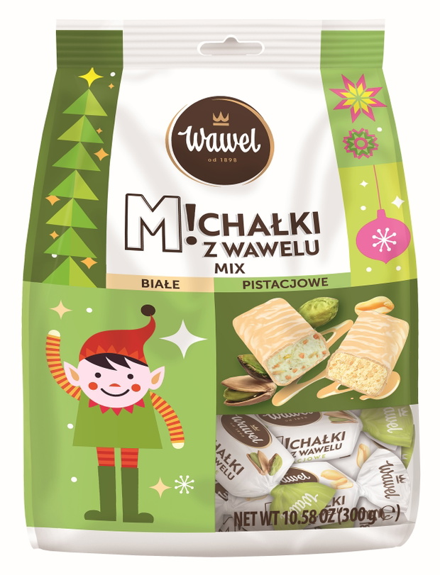 WAWEL M!CHAŁKI Z WAWELU MIX BIAŁE I PISTACJOWE