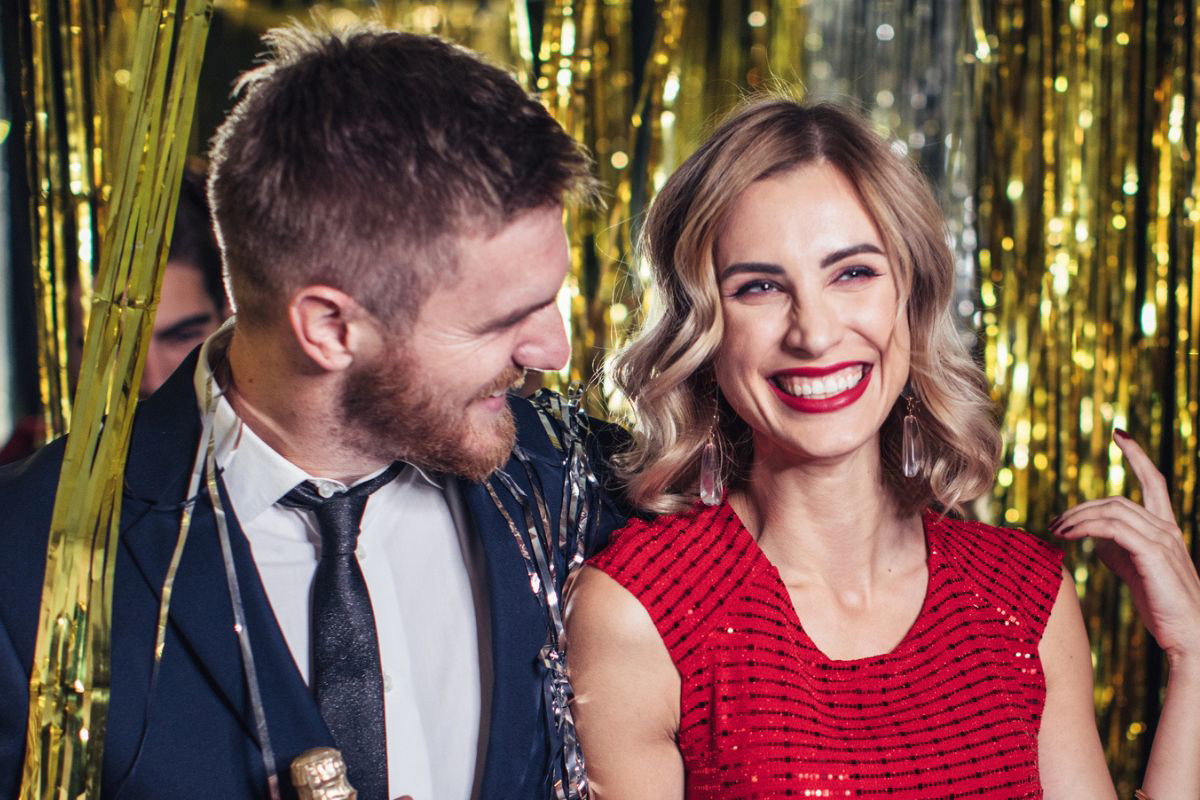 zdjęcie pary w sylwestra