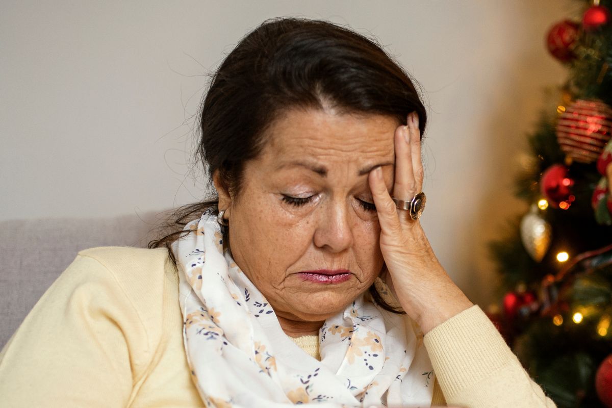 Załamana kobieta