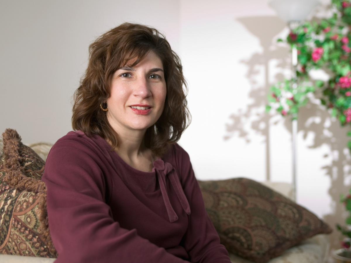 zaskoczona kobieta