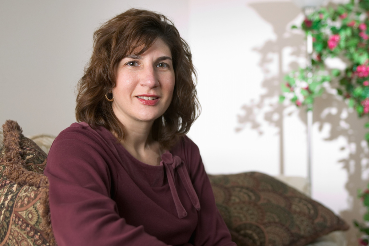 zaskoczona kobieta