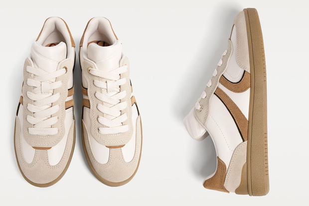 Damskie sneakersy na platformie ze Stradivariusa