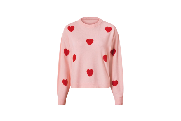 Sweter damski w serca z Lidla