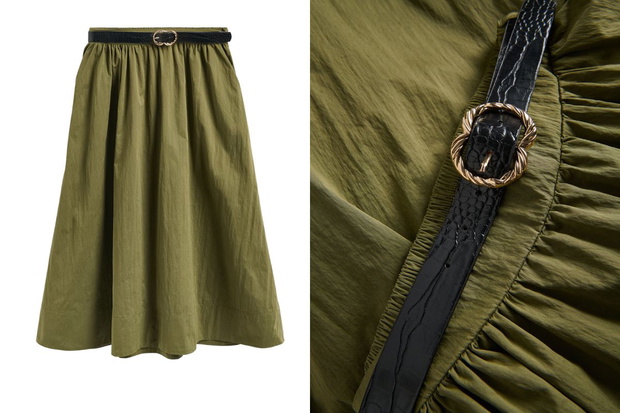 Spódnica midi w stylu cottagecore