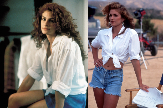 Biała koszula i denim
