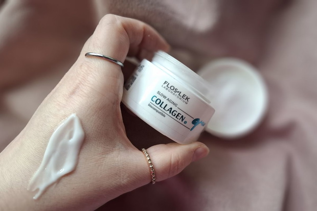 Krem dający efekt mochi skin: Floslek Colagen