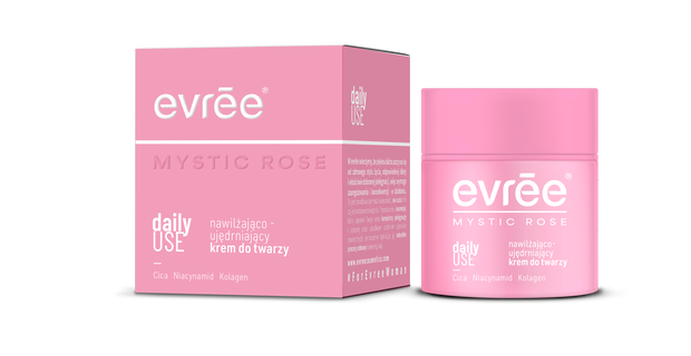 Evree_ MysticRose Daily Use krem nawilzajaco-ujedrniajacy_dzien_kartonik +sloik_final SKI2032