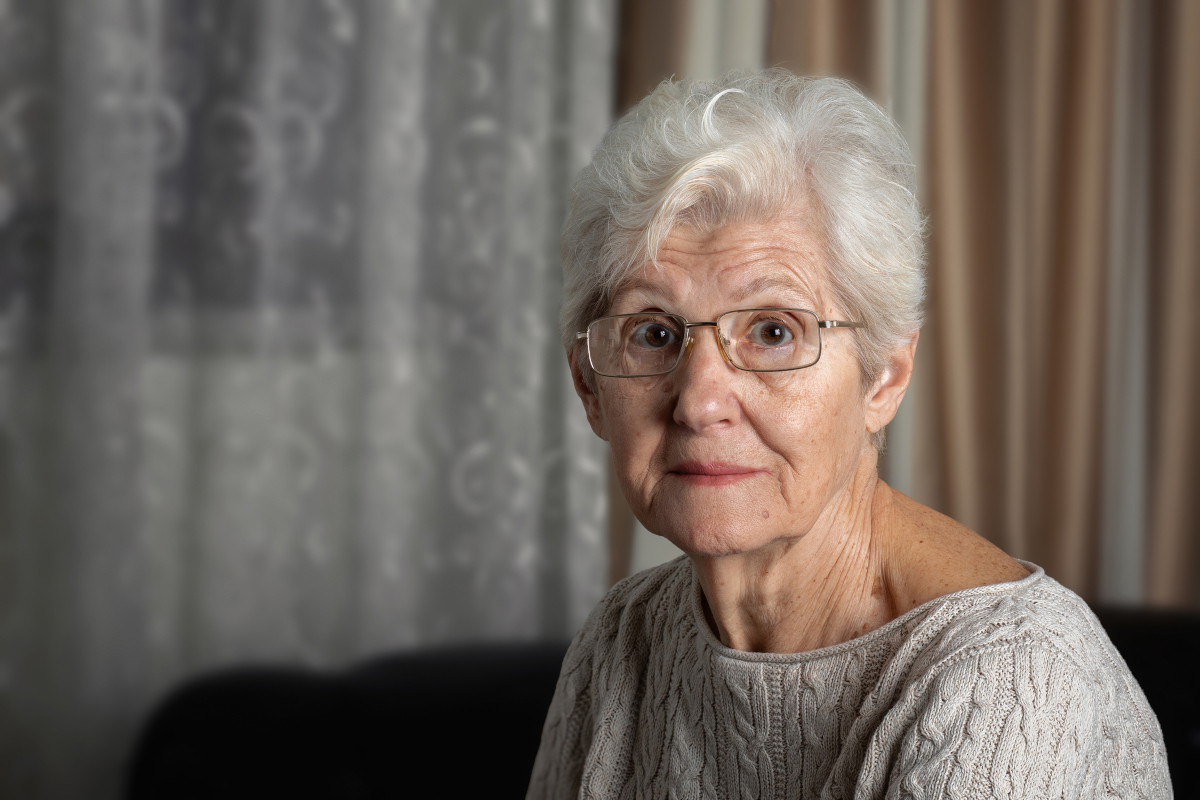 seniorka w domu