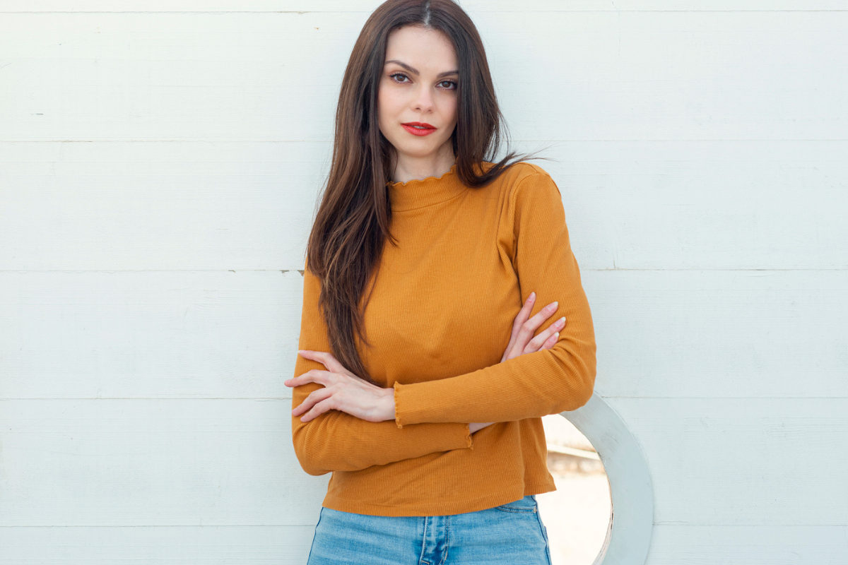 pewna siebie kobieta
