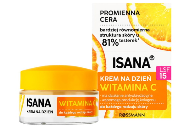 Rozjaśniający krem z witaminą C Isana