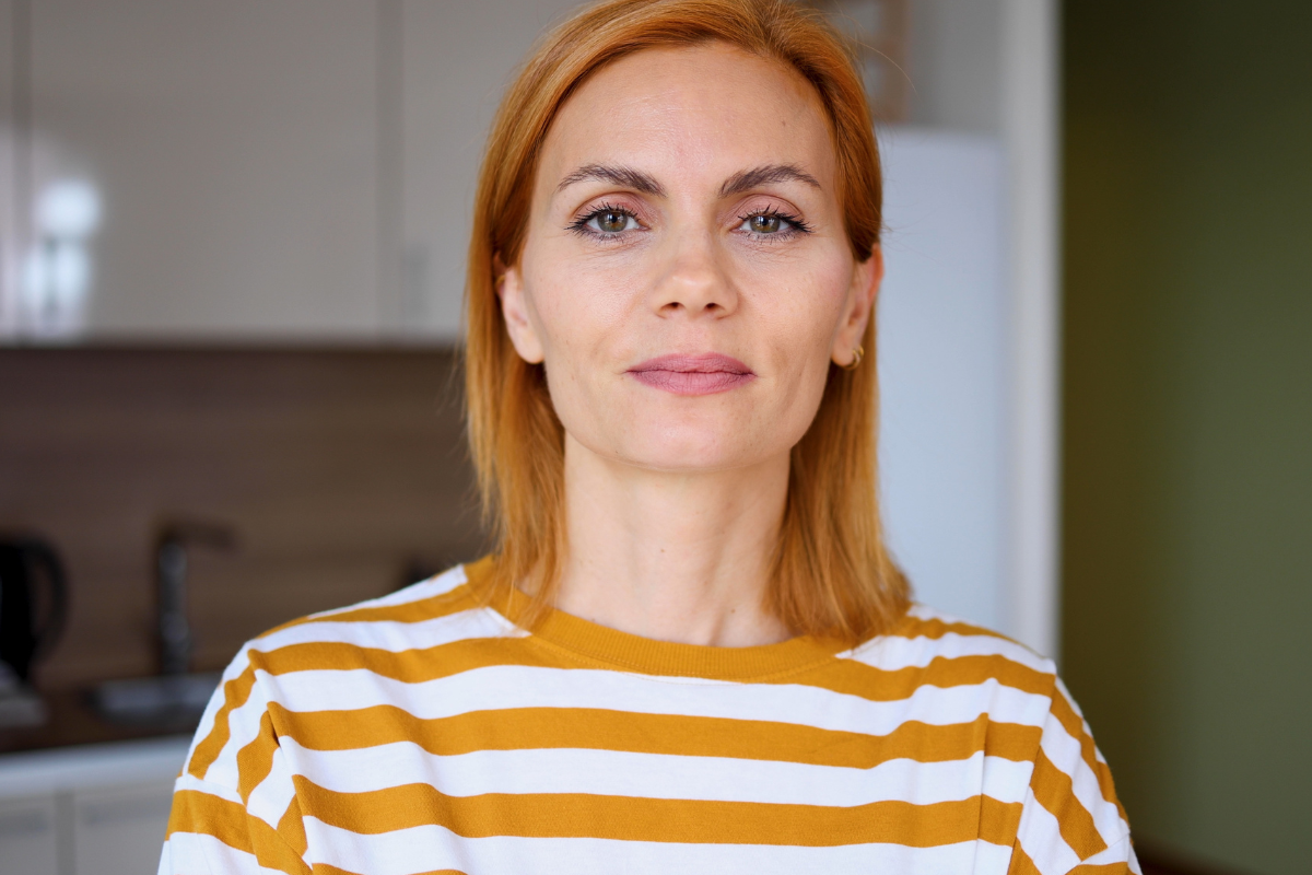 pewna siebie kobieta