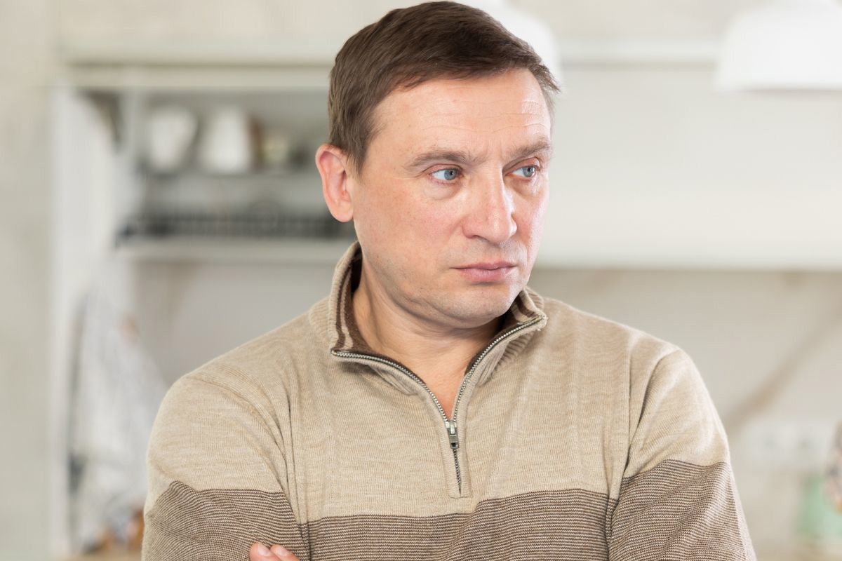 Obrażony mężczyzna