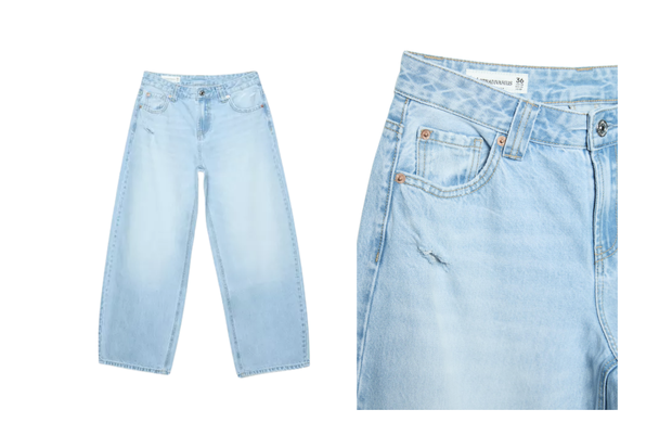 Jeansy barrel fit ze Stradivariusa