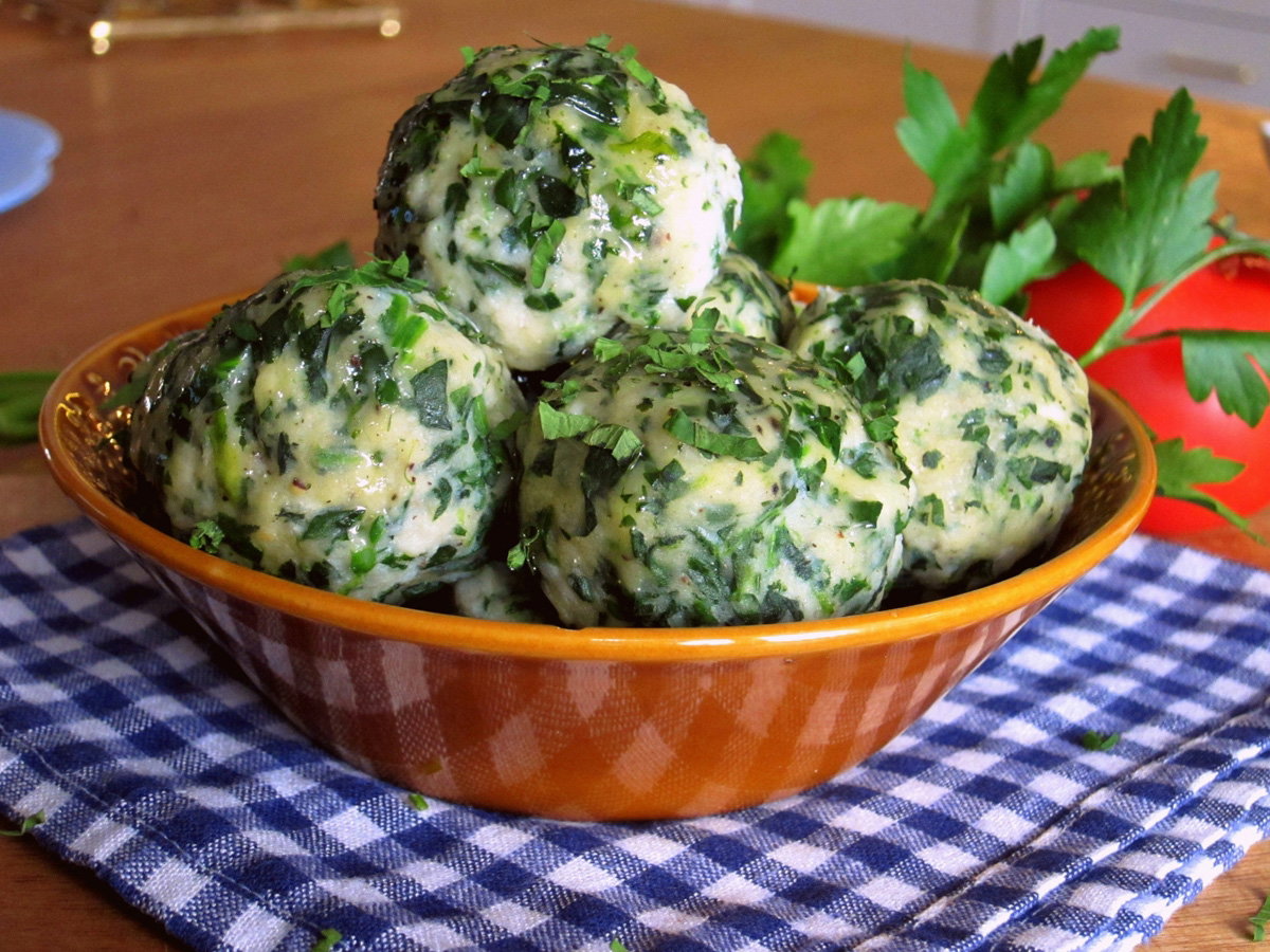 kluseczki gnocchi ze szpinakiem