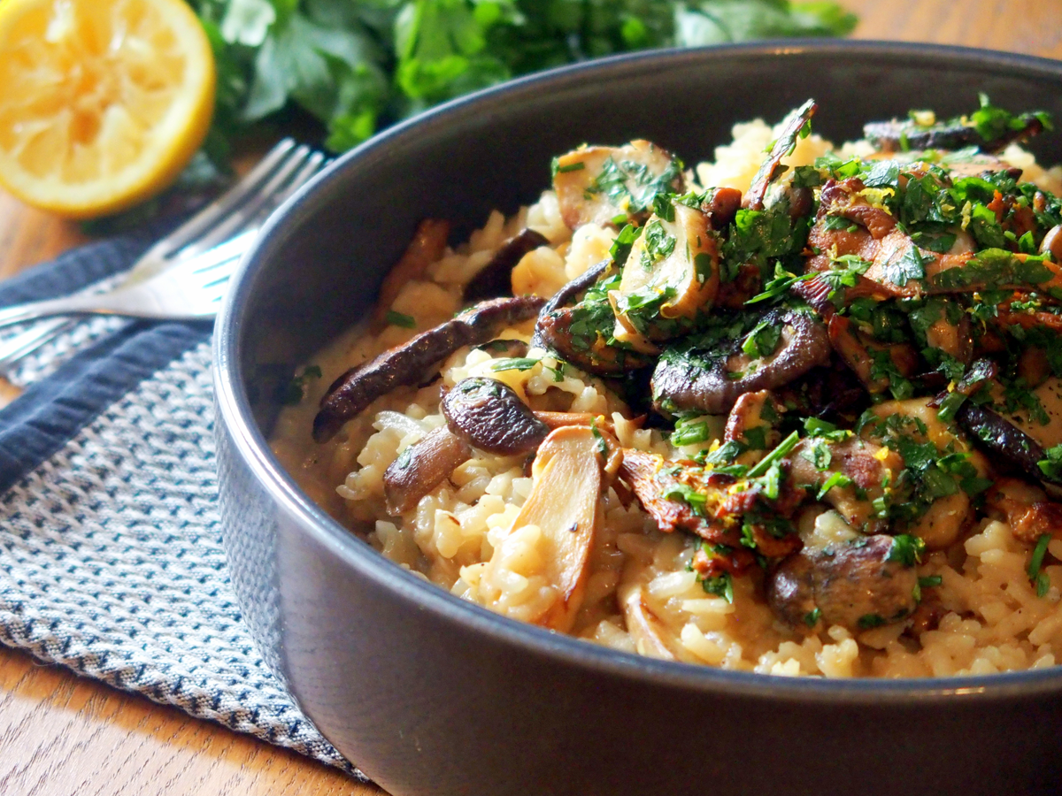 Risotto z grzybami leśnymi