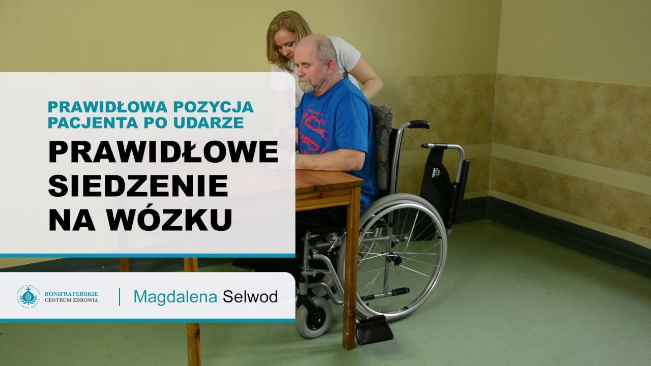 Siedzenie na wózku i pierwsze ćwiczenia po udarze mózgu