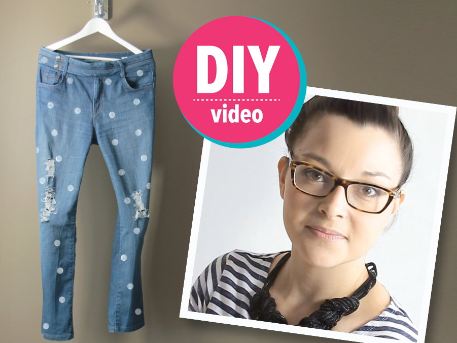 DIY, do it yourself, krok po kroku, video, spodnie