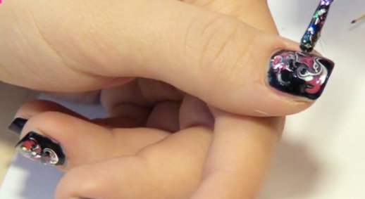 zimowe paznokcie, manicure zima 2013