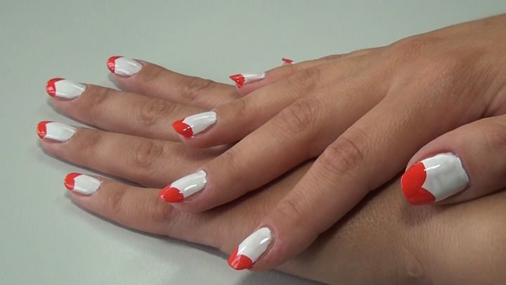 Manicure - serduszka