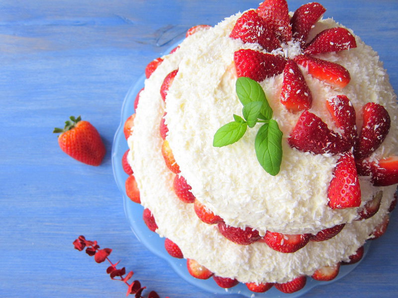 Truskawkowy tort marzenie