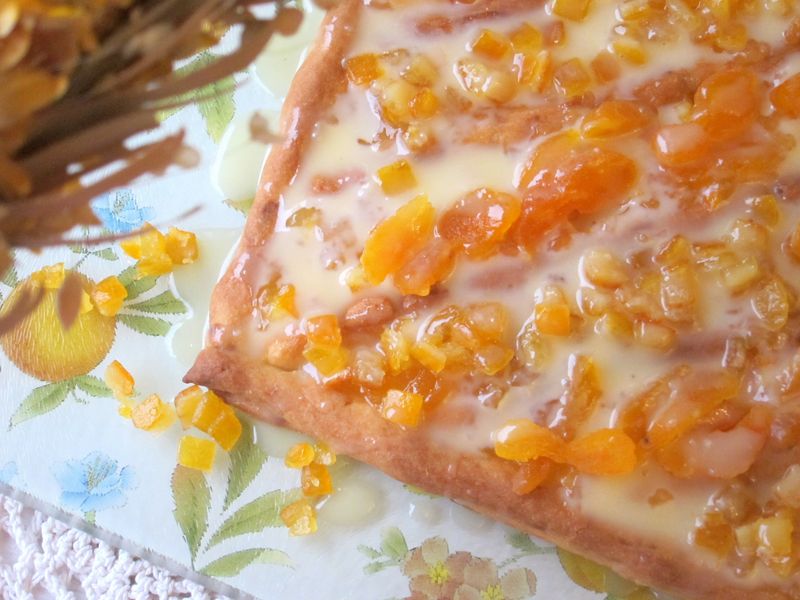 mazurek pomarańczowy przepis, przepis na pomarańczowego mazurka