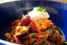 Pomidorowe curry z fasolą i soczewicą - Kasia gotuje z Polki