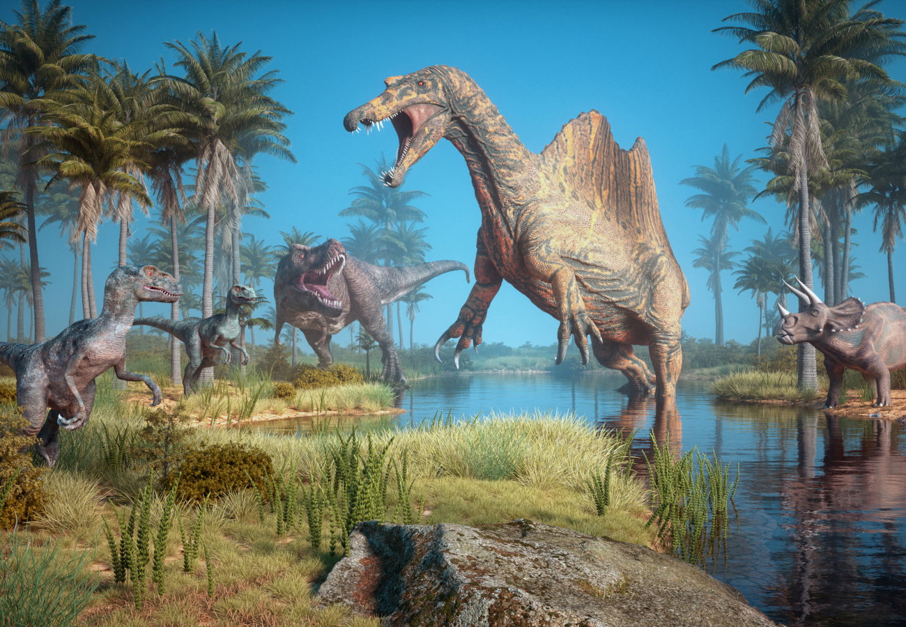 sennik atakujące dinozaury