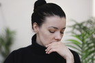 smutna kobieta