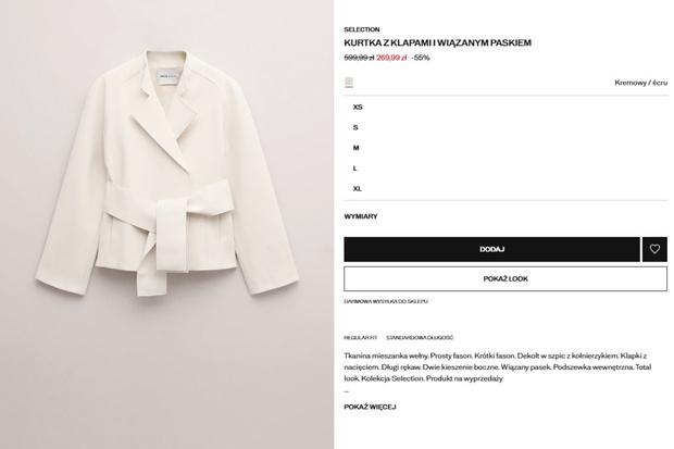 Elegancka kurtka z Mango