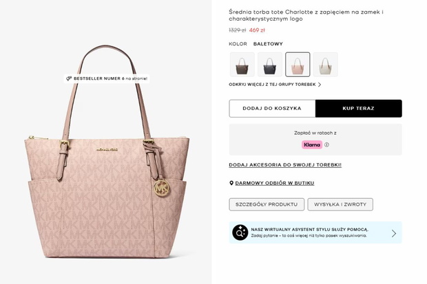 Torebka Michael Kors z wyprzedaży