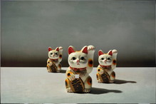 Koty Maneki-Neko mają przynosić szczęście i są kojarzone z Japonią, mimo że są popularne w całej Azji