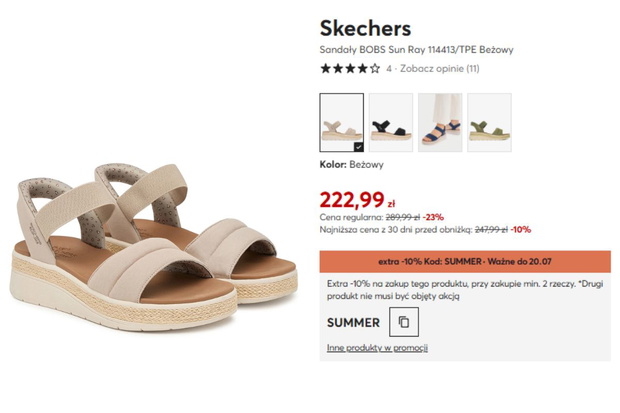 Sandały Skechers