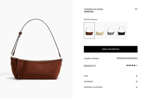 Baguette bag z H&M