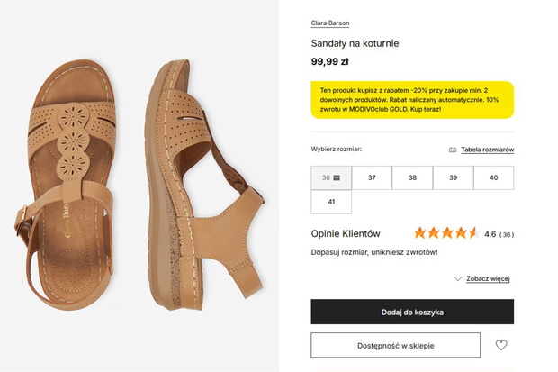 Sandały na koturnie Clara Barson z CCC