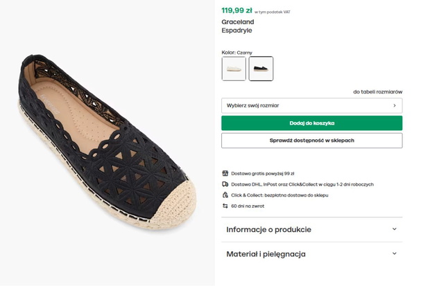 Espadryle z Deichmanna
