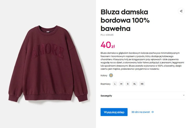 Bawełniana bluza z Pepco