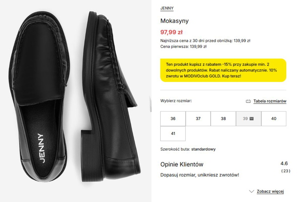 Mokasyny z CCC