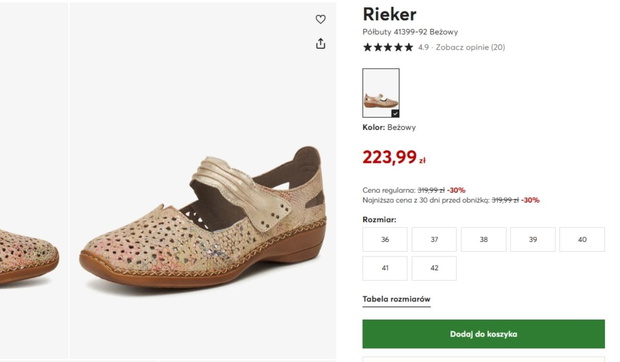 Półbuty Rieker