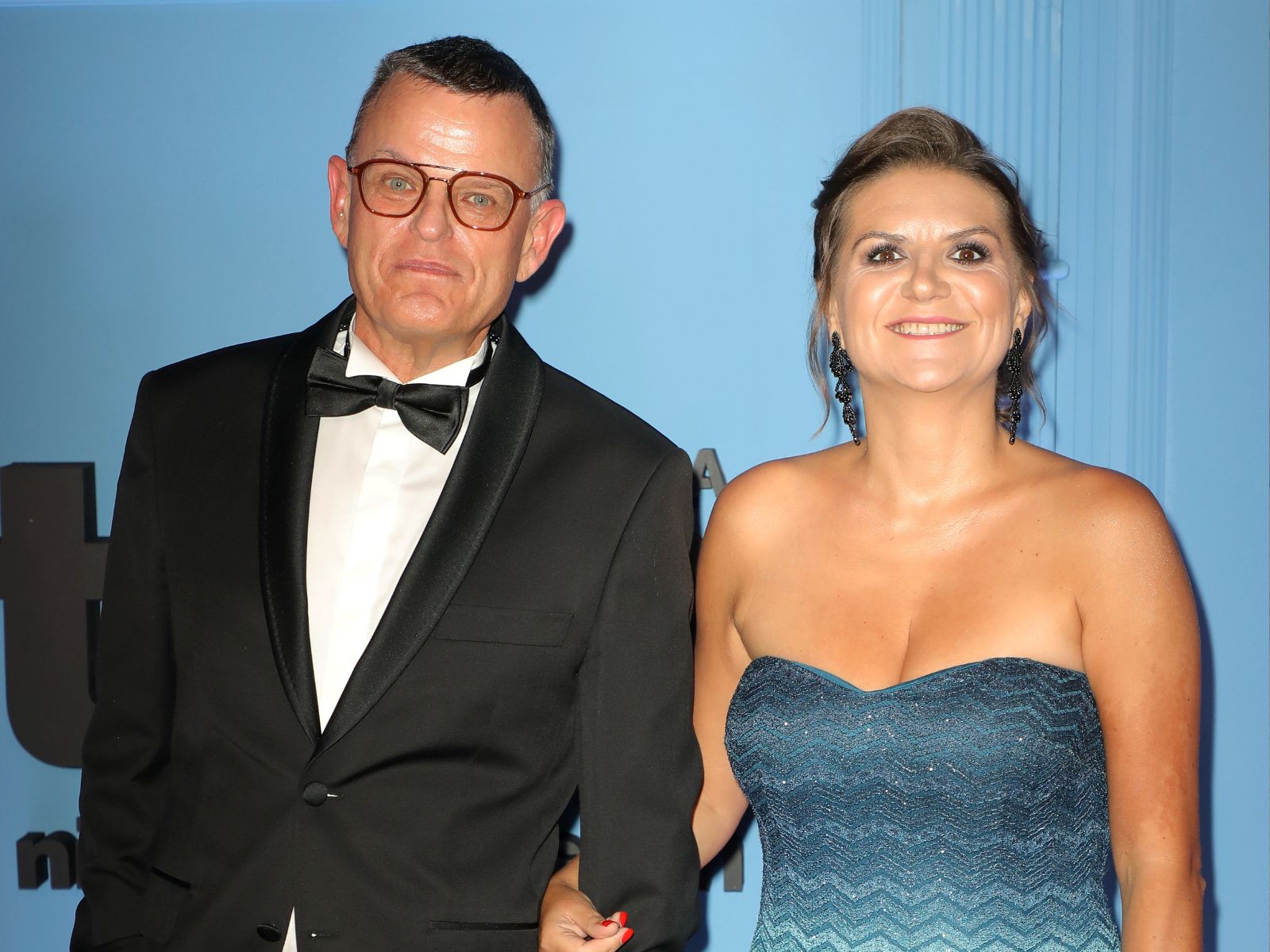 Andrzej Morozowski z żoną Agatą Nowakowską w 2019 roku