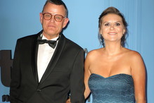 Andrzej Morozowski z żoną Agatą Nowakowską w 2019 roku
